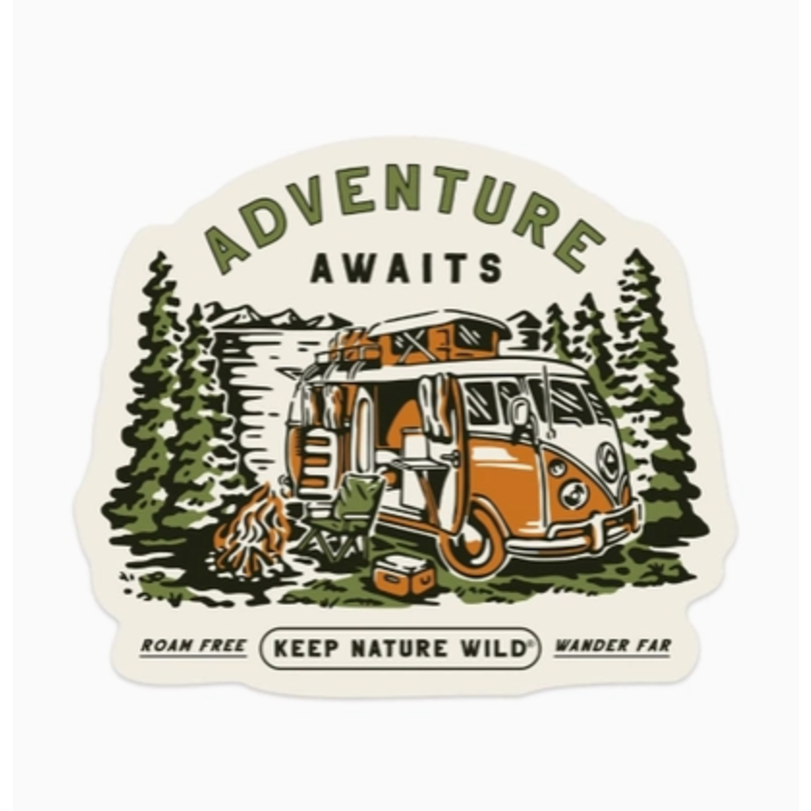 Keep Nature Wild KNW Adventure Awaits | Sticker