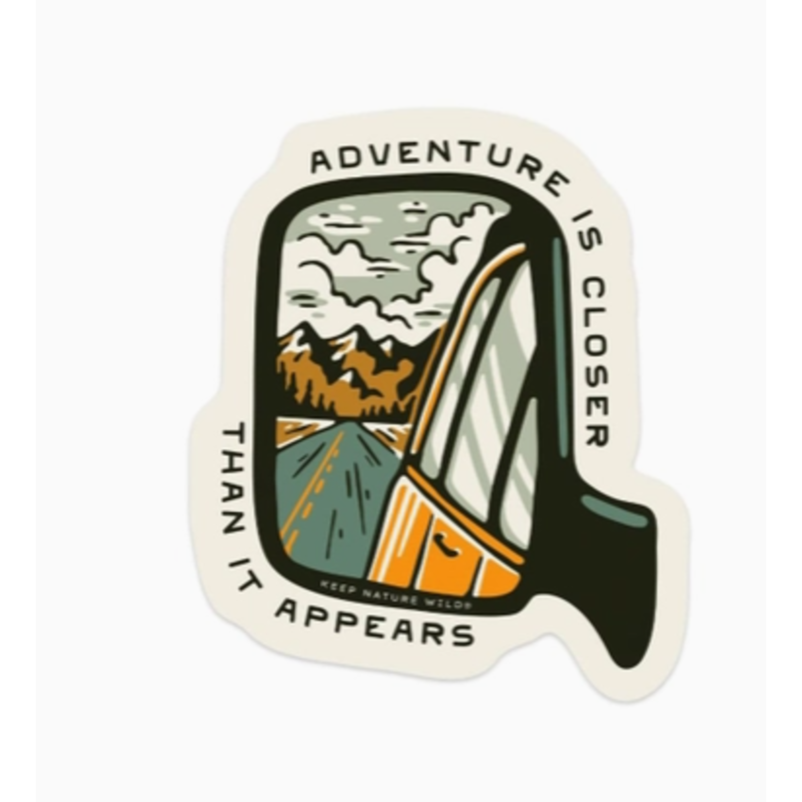 Keep Nature Wild KNW Adventure Is Closer | Sticker