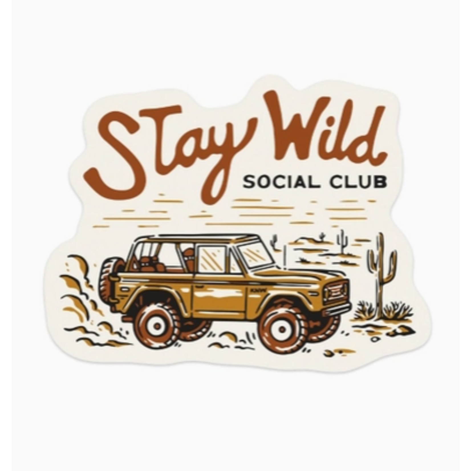 Keep Nature Wild KNW Stay Wild Social Club | Sticker