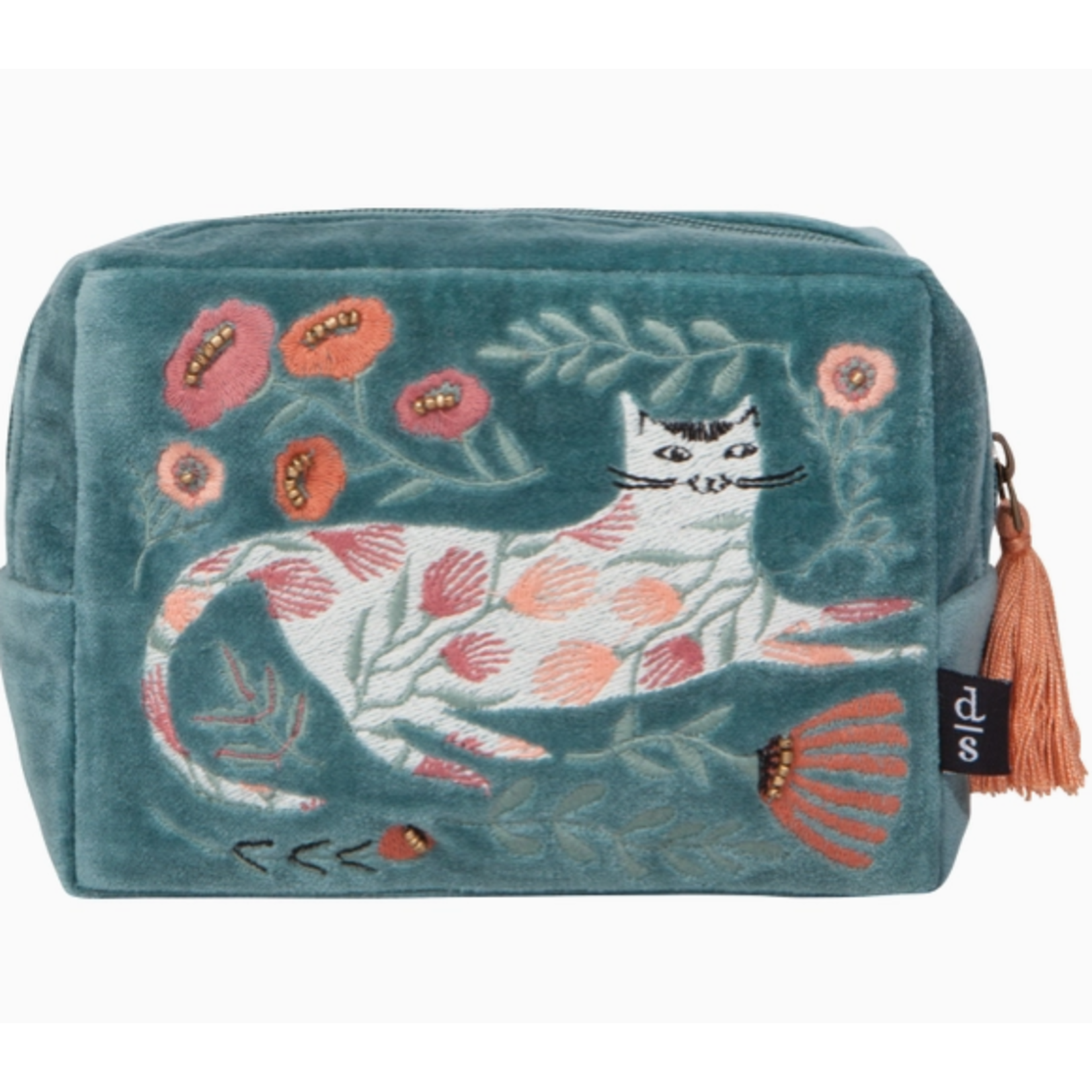 Danica Studio Danica Studio Catbloom Embroidered Pouch