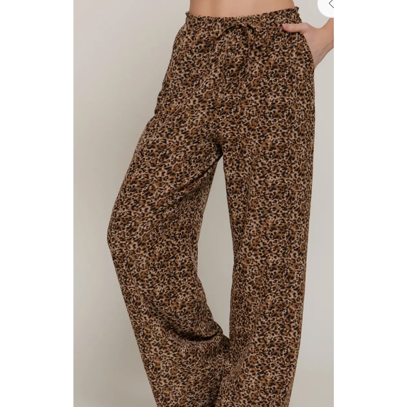 Active Basics AB  Elastic Waistband Print Long Pants