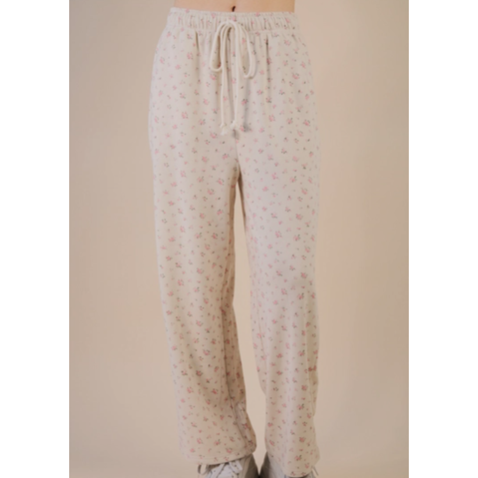 Very J Very J Floral Printed Wide Leg Comfy Casual Pants