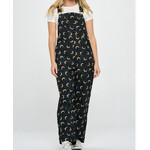 SM Wardrobe SMW Half Moon Print Corduroy Overalls