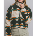 Vanilla Monkey VM Aztec Sherpa Full Zip Jacket