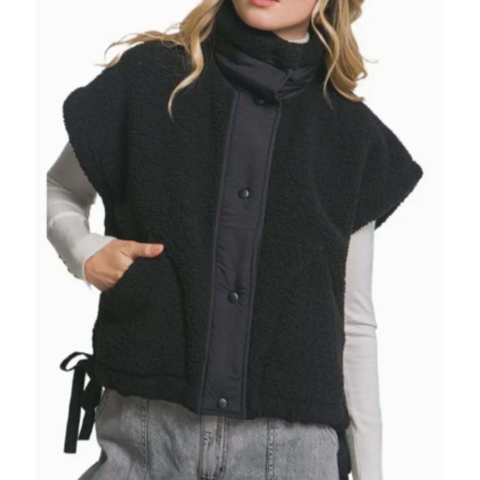 Vanilla Monkey VM Teddy Sherpa Oversized Vest