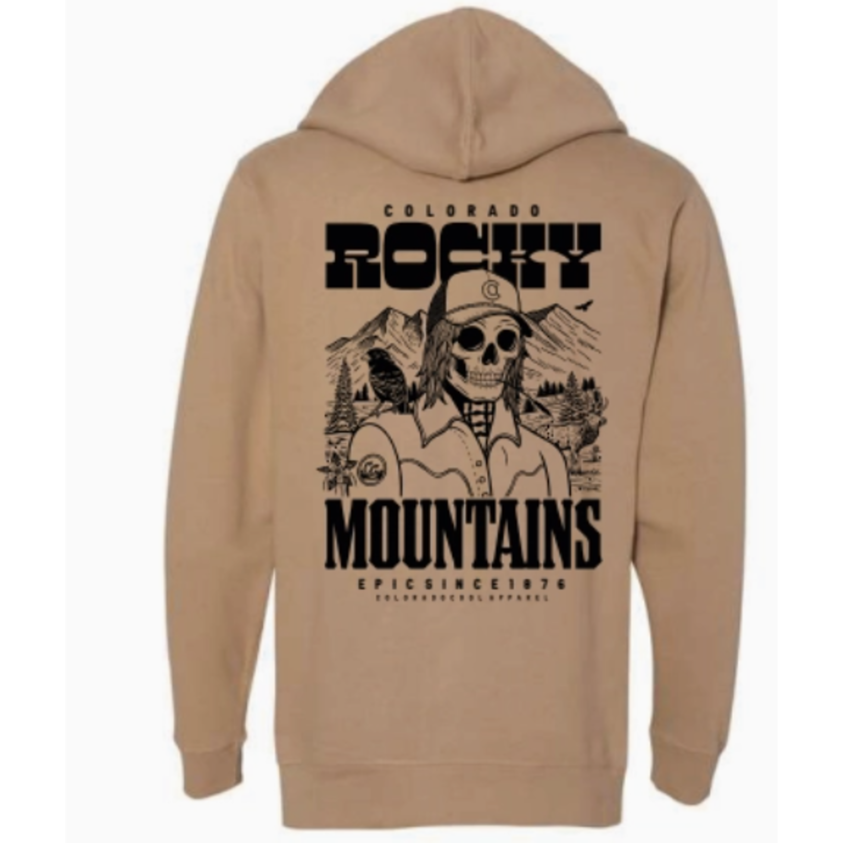 Coloradocool ColoradoCool Rocky Mountain Skeleton Zip-Up Hoodie