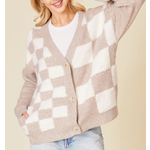 Vanilla Monkey VM Checkboard Cardigan