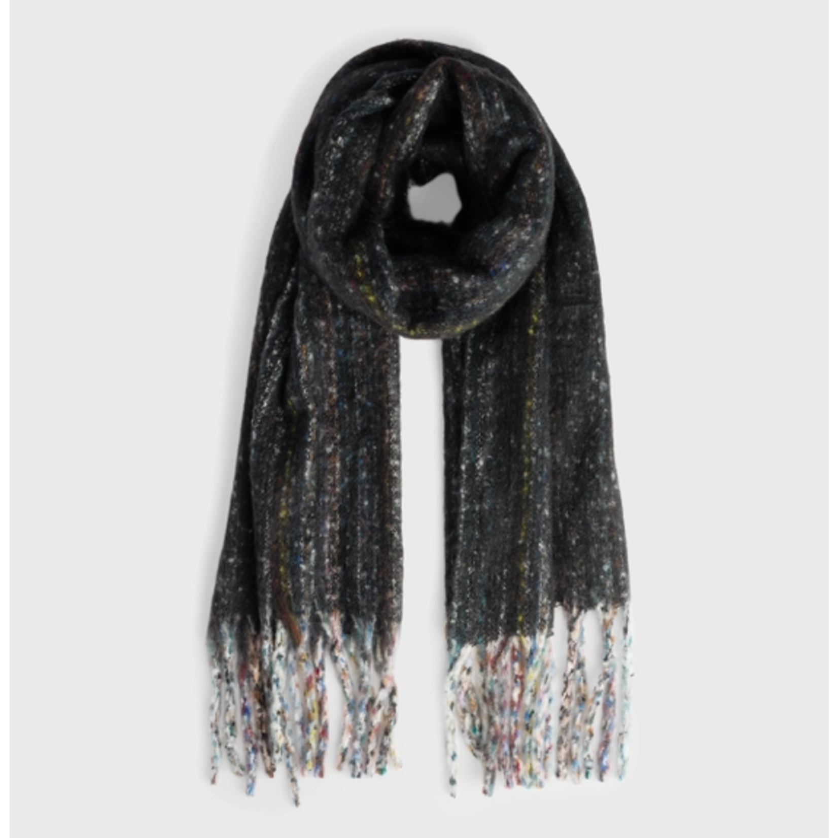 Coco & Carmen C+C Luna Oblong Scarf-Black