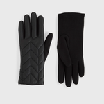 Coco & Carmen C+C Matte Chevron Puffer Touchscreen Gloves-Glove