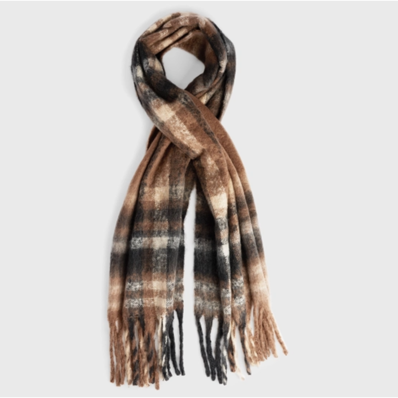 Coco & Carmen C+C Mila Oblong Scarf-Chocolate