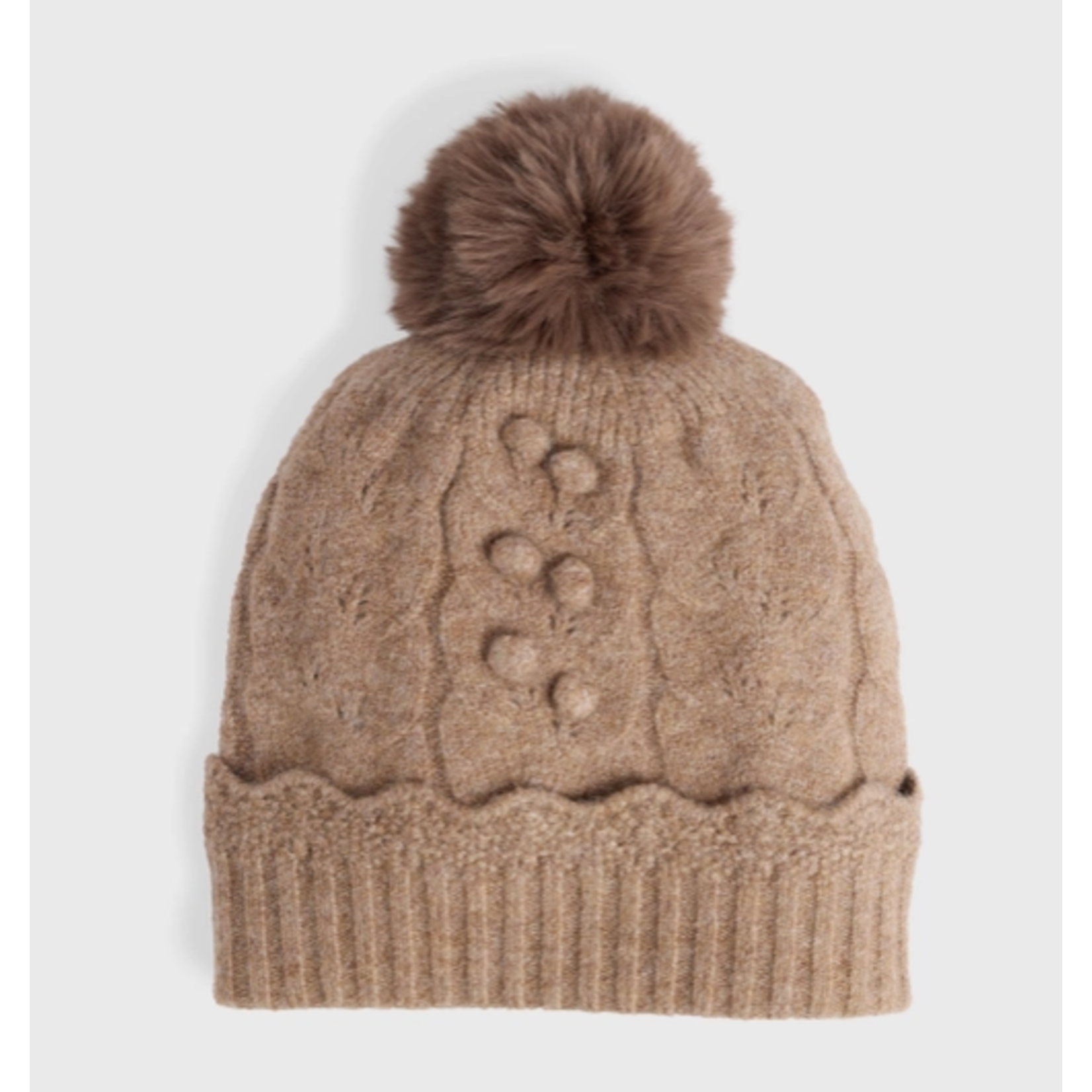 Coco & Carmen C+C Sweet Scallop Knit Hat