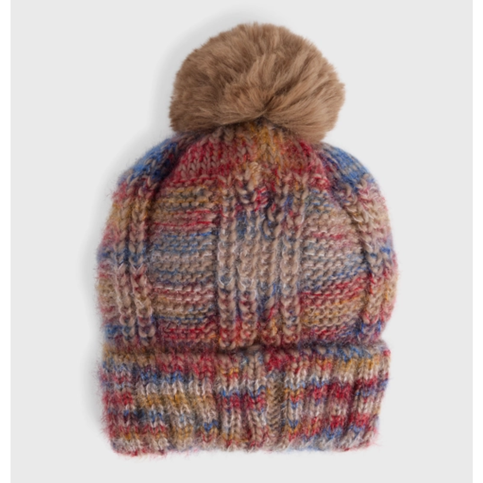 Coco & Carmen C+C Winter Solstice Knit Hat-Natural Multi