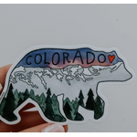 Sticker Girl Sticker Girl Colorado Purple Mountain Bear Vinyl Sticker