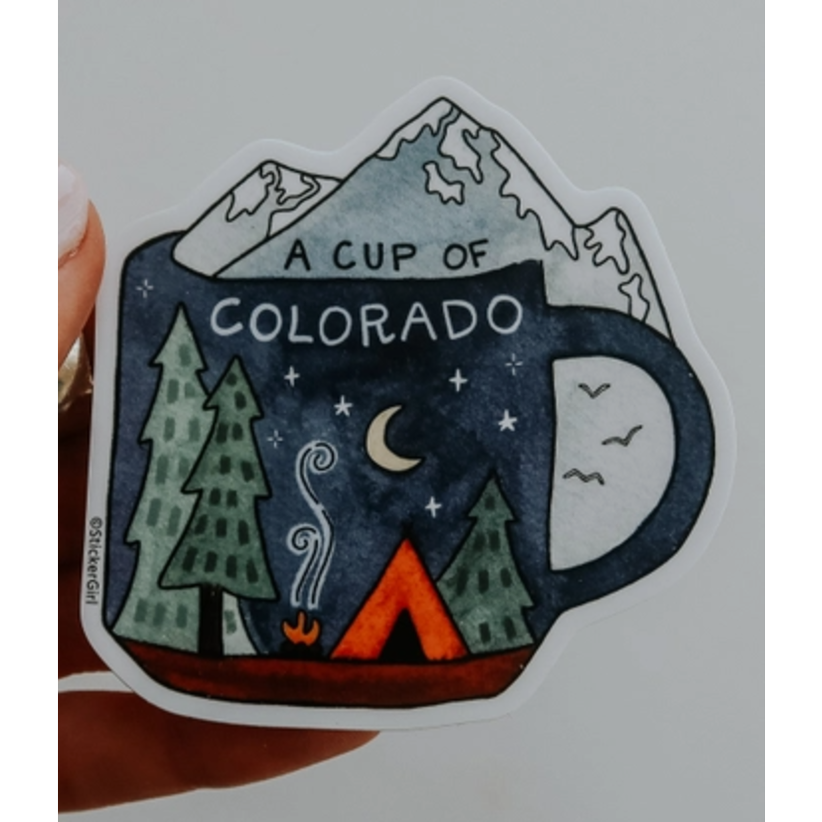 Sticker Girl Sticker Girl Cup of Colorado Vinyl Sticker