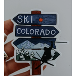 Sticker Girl Sticker Girl Ski Colorado Trail Sign Vinyl Sticker