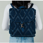 Panache Apparel Panache Apparel Navy Diamond Pattern Backpack