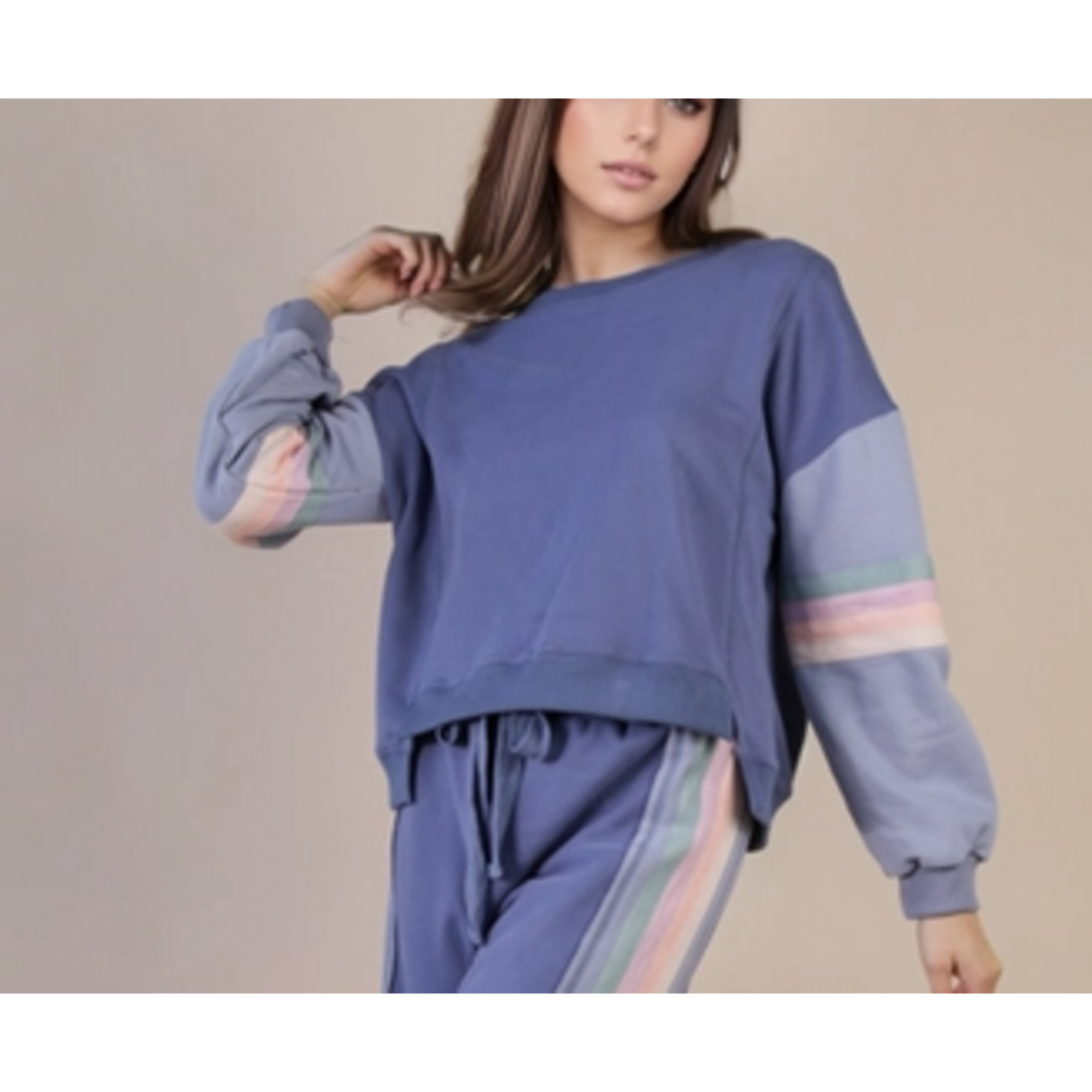 Very J Very J Tape Detail Comfy Sweatshirt