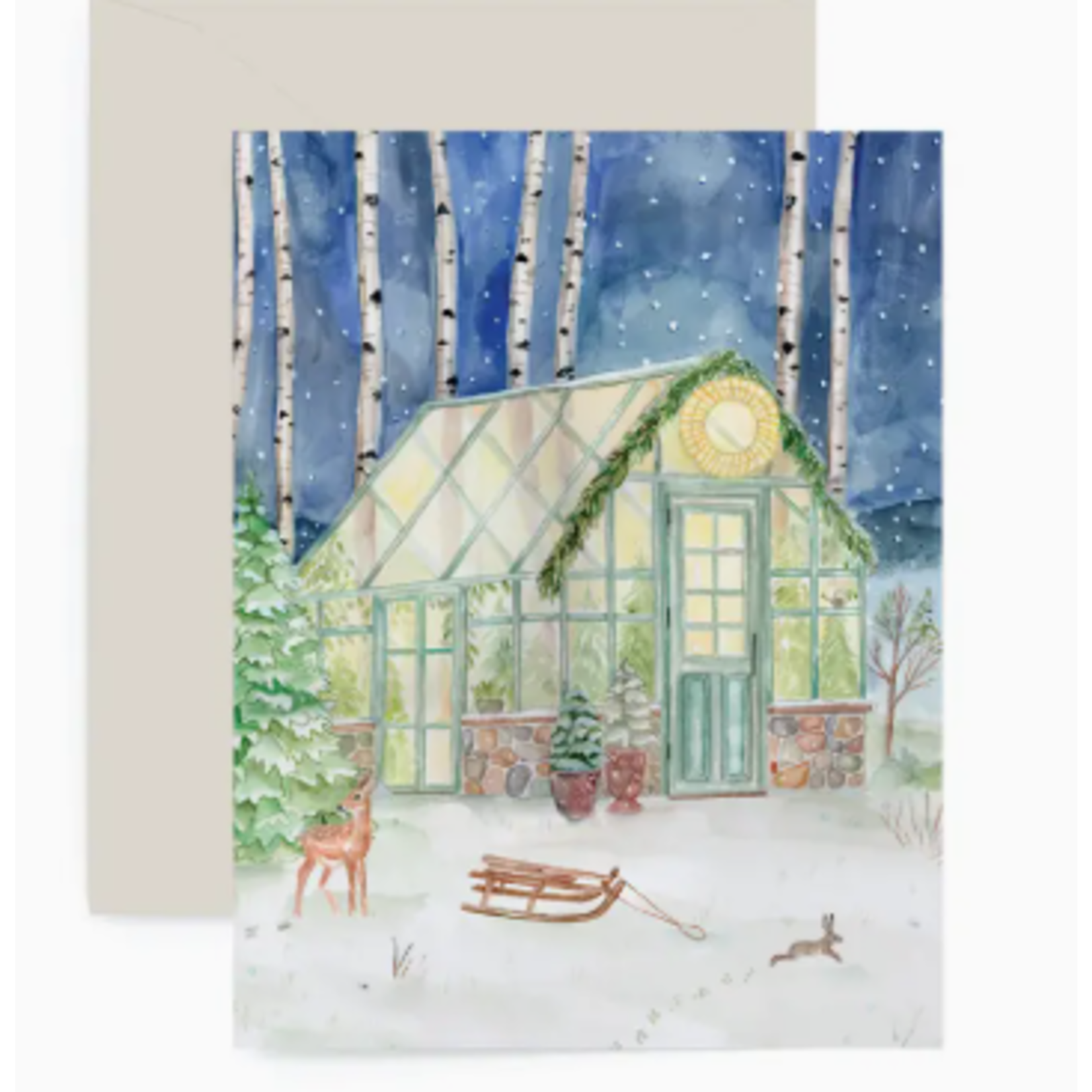 Lana's Shop Lana's Shop Holiday Greenhouse Greeting Card