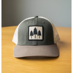 The Montana Scene TMS Three Tree Tri Tone Trucker- Grey/Brown
