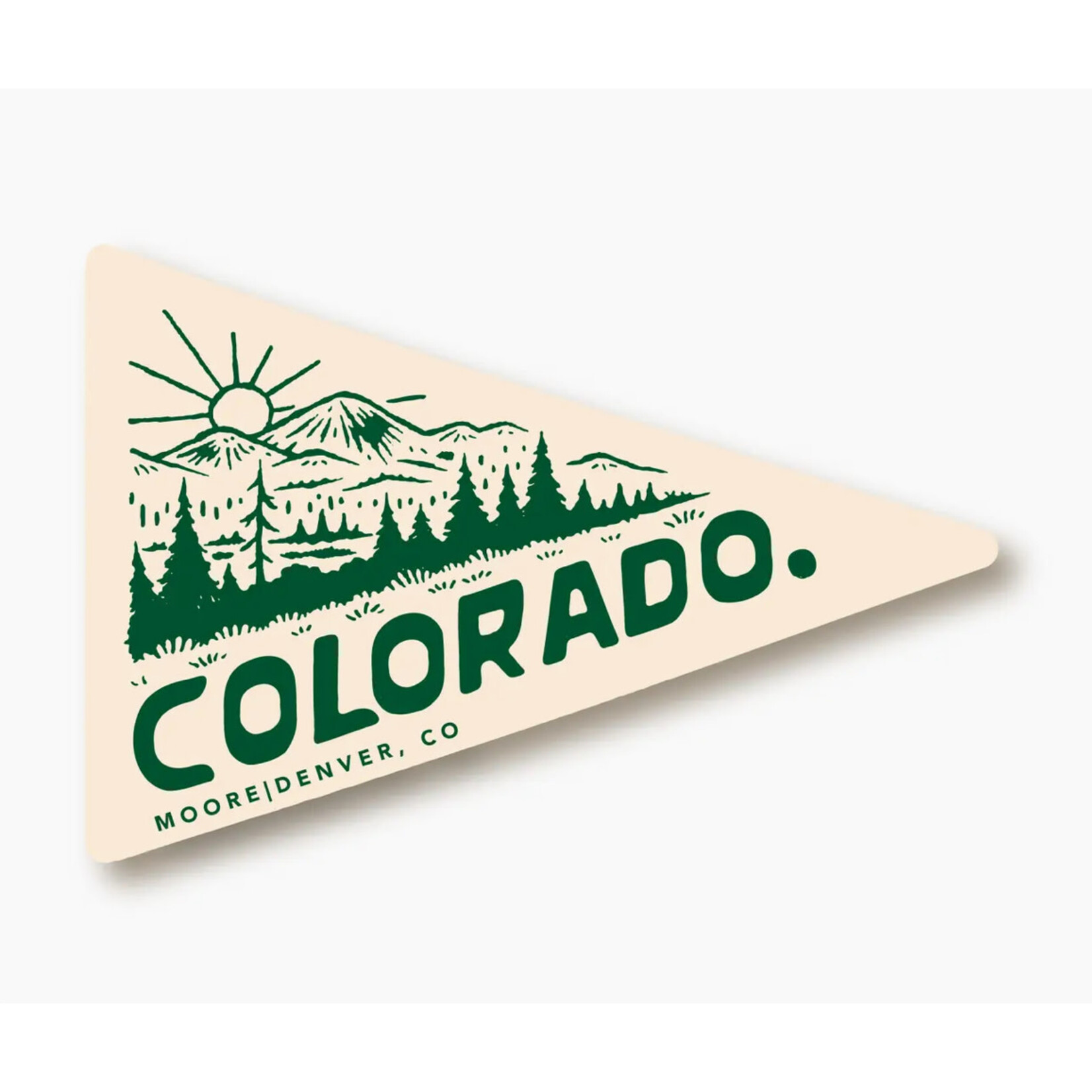 Moore Collection Moore Colorado Day Pennant Sticker