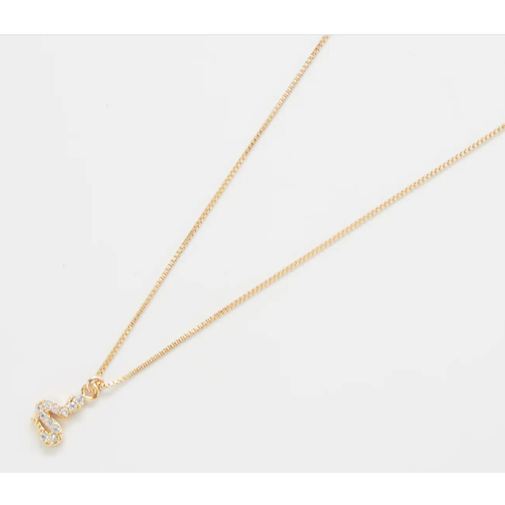 Admiral Row AR 14k Gold Filled Tiny Pave Snake Necklace 18”