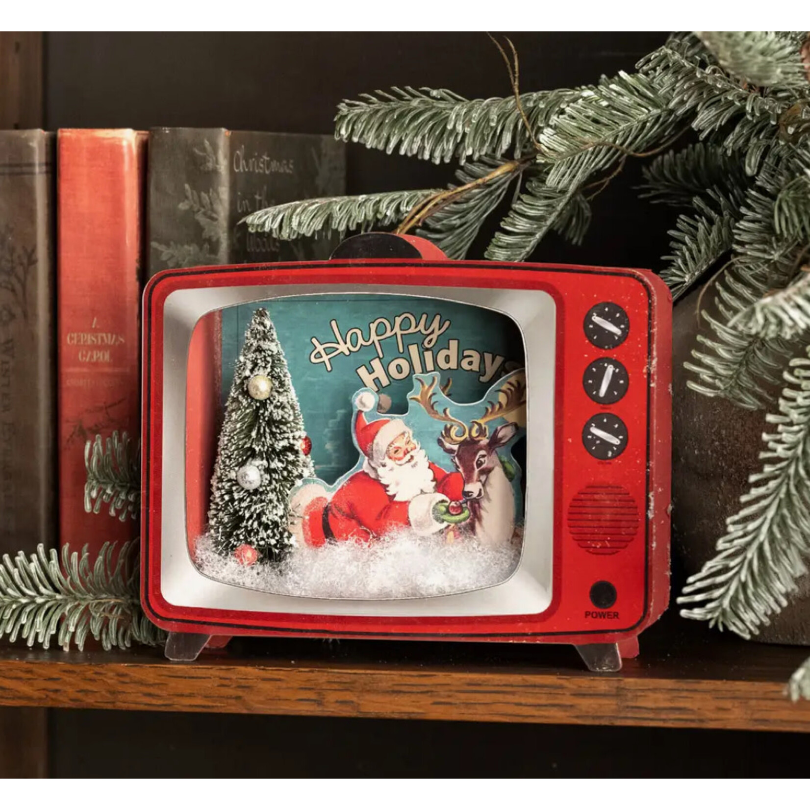 Ragon House Ragon House 8" Happy Holidays Television