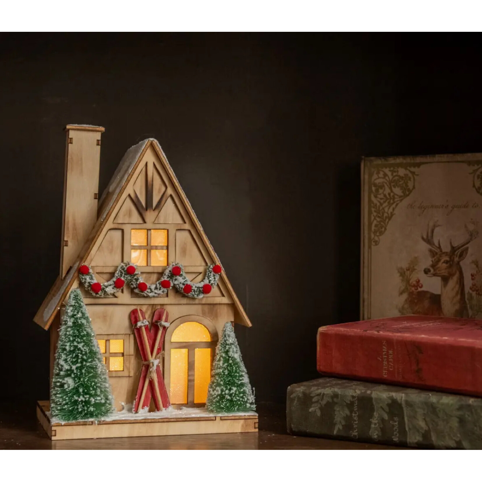 Ragon House Ragon House Lighted Wood Ski House