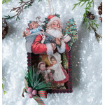 Ragon House Ragon House Santa w/ Children At Christmas Ornament