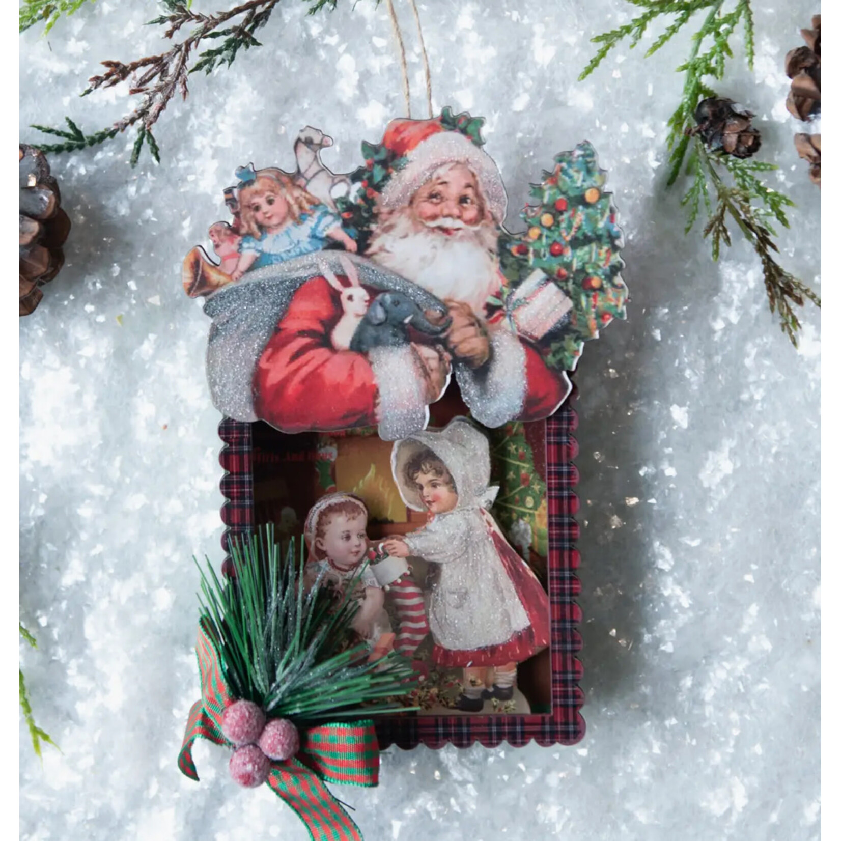 Ragon House Ragon House Santa w/ Children At Christmas Ornament