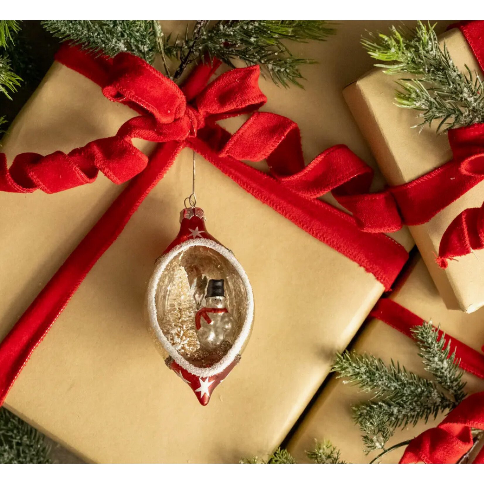 Ragon House Ragon House Snowman Diorama Ornament