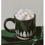 Sweet Water Decor SWD Pine Trees Stoneware Coffee Mug - Christmas Decor