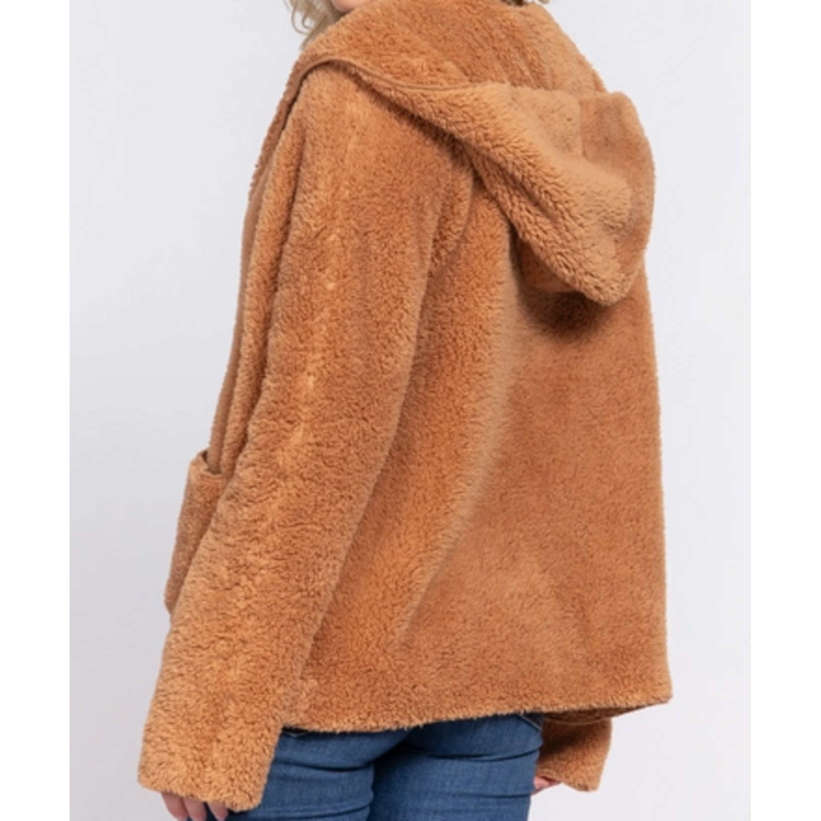 Active Basics AB Dolman Sleeve Hoodie Sherpa Jacket