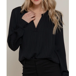 Active Basics AB  V-Shape Opening Textured Blouse