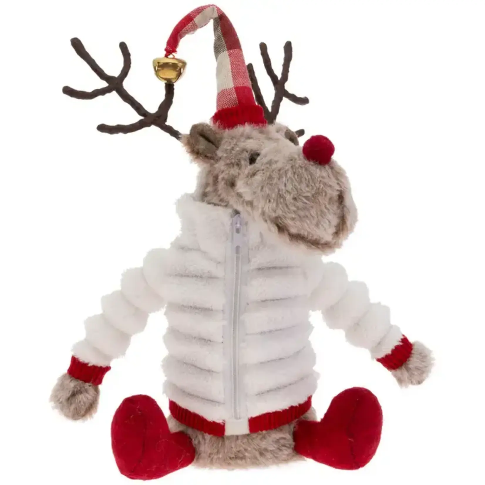 Boston Int. Boston Int 10" Tall Prancer Puffer Jacket Reindeer Christmas