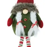 Boston Int. Boston Int Clover Stripe Leg Santa Christmas Gnome Dangling Legs