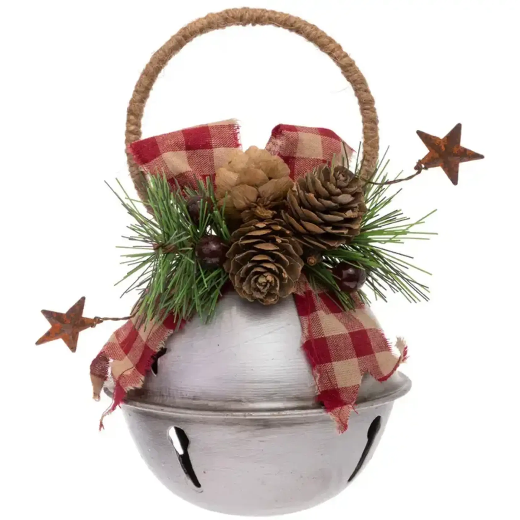 Boston Int. Boston Int Lg Garland Silver Bell Christmas Ornament