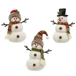 Bright Ideas Bright Ideas  Green Nordic Knit Snowman Sitter, 3 Asstd.