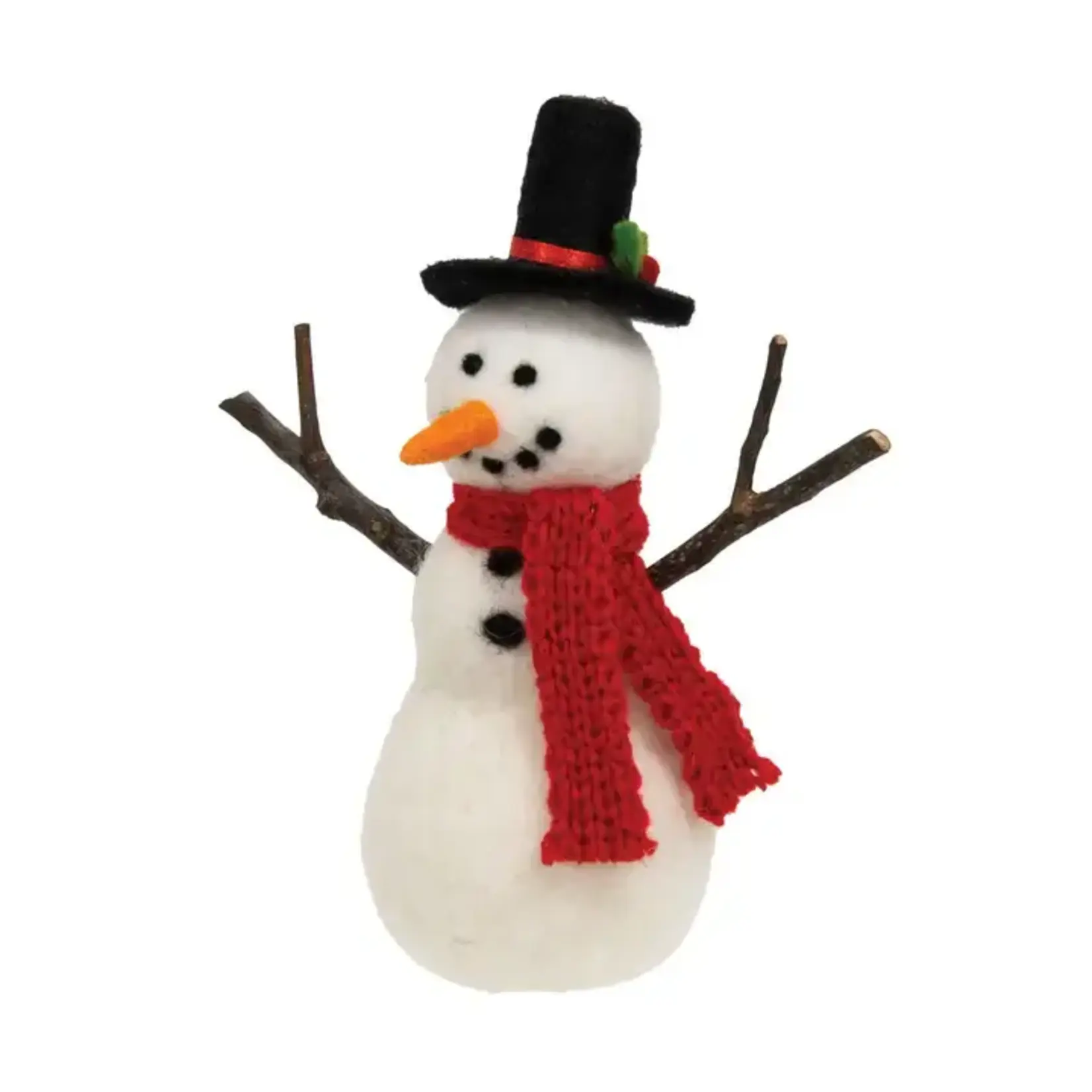 Bright Ideas Bright Ideas Felted Wool Classic Snowman Ornament