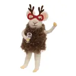 Bright Ideas Bright Ideas Reindeer Glasses Mouse Felted Ornament