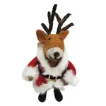Bright Ideas Bright Ideas Santa Reindeer Felted Ornament