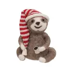 Bright Ideas Bright Ideas Sloth with Coffee Felted Ornament