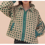 Very J Very J Checker Fleece Jacket