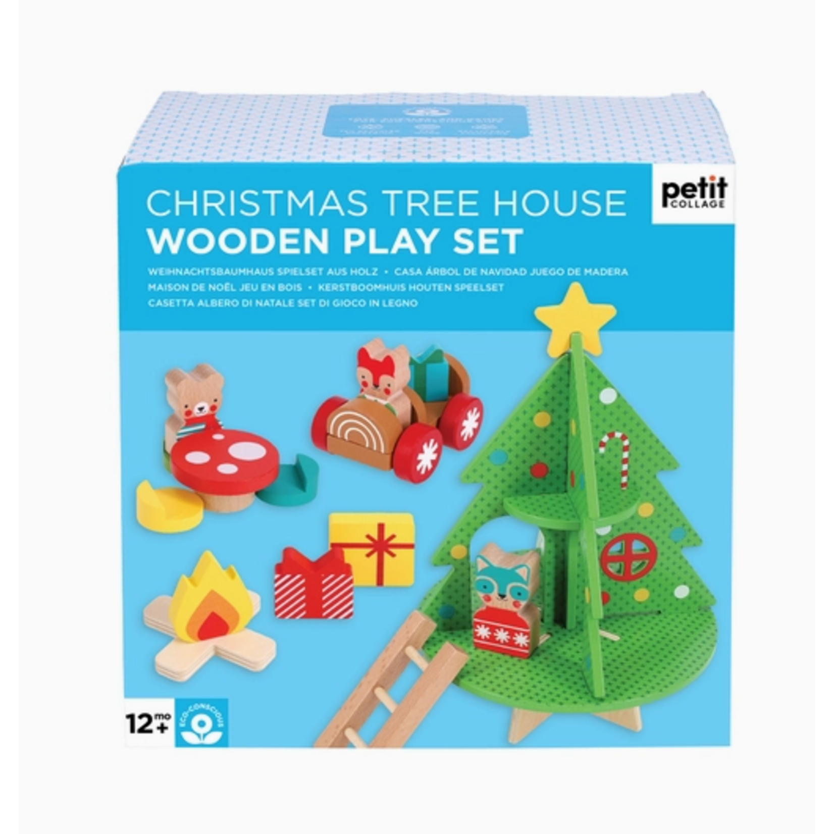 Chronicle Books CB Christmas Treehouse Wooden Play Set