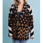 Leto Accessories Leto Knit Cardigan Black O/S