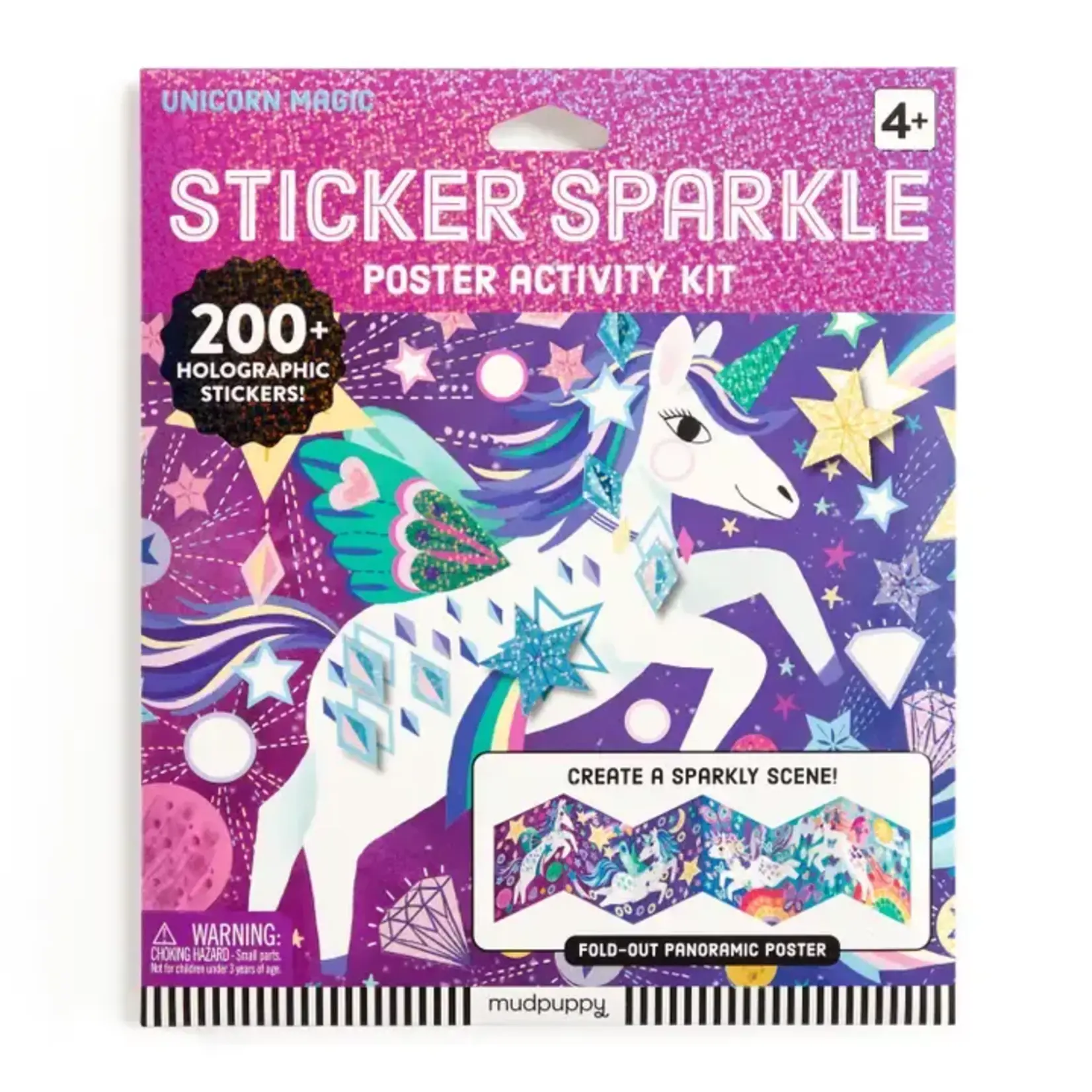 Chronicle Books CB  Unicorn Magic Sticker Sparkle Poster Activity Kit