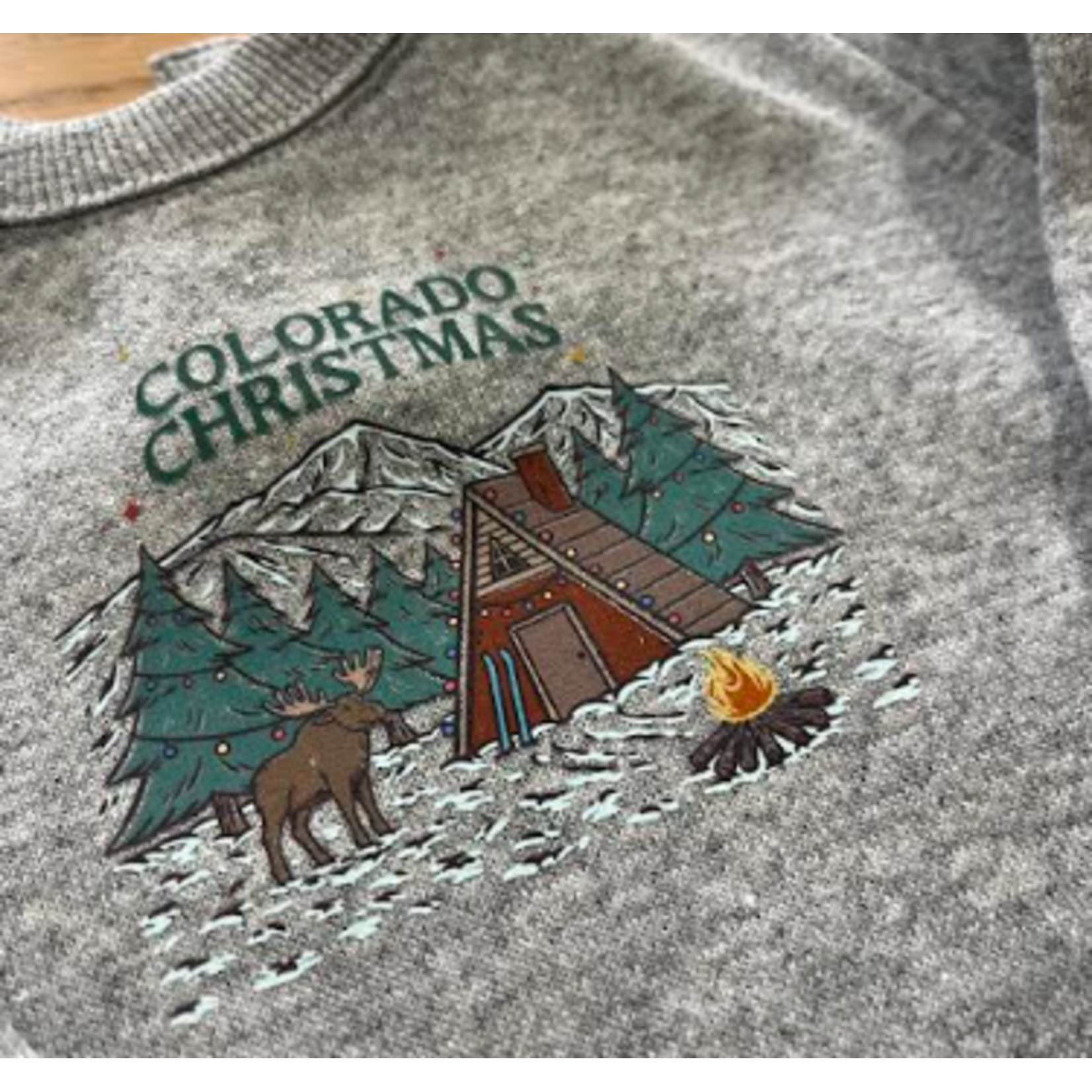 Mountain Standard Time Apparel MST Colorado Christmas Sweatshirt Onesie