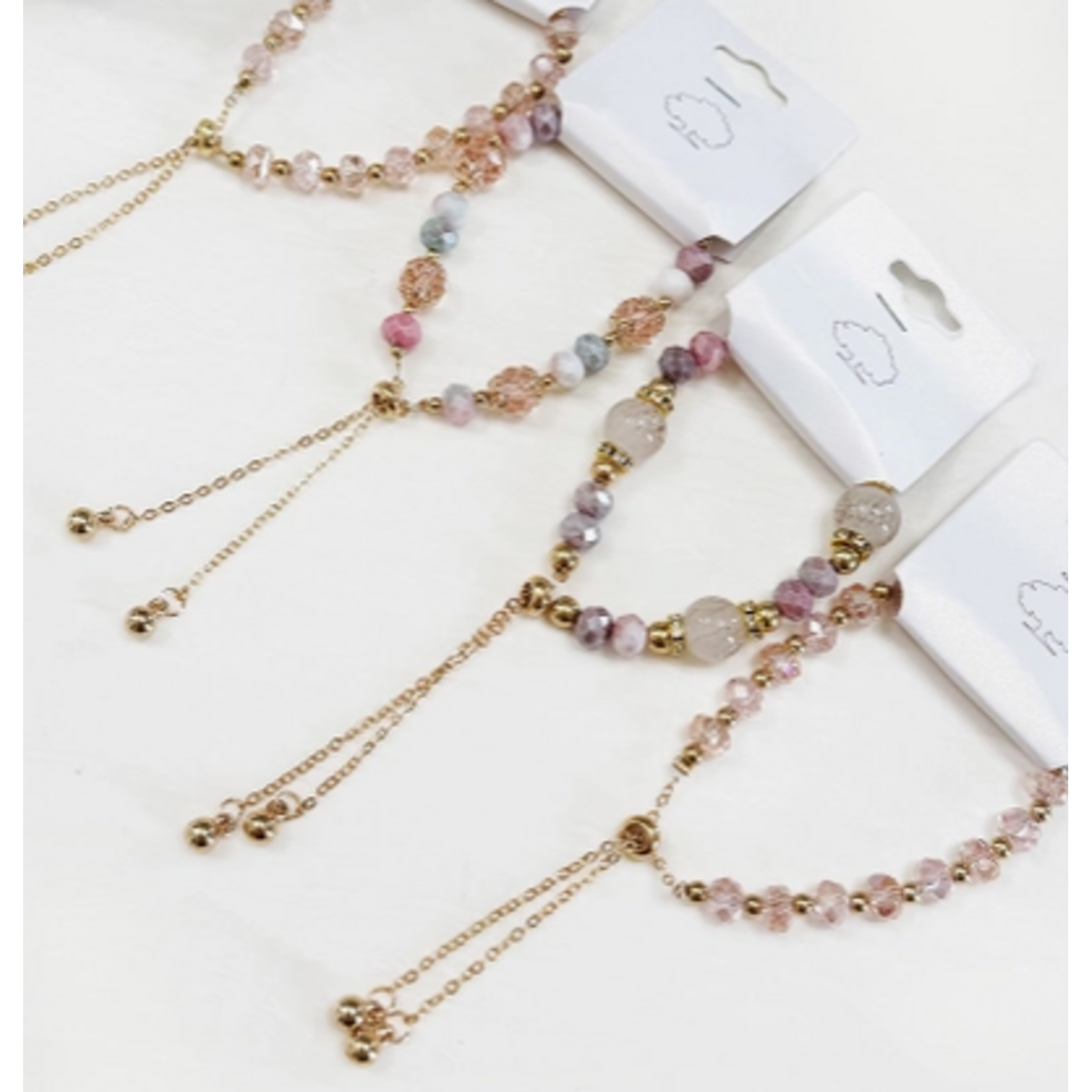 L&R Adjustable Slider Mix Bead Bracelet