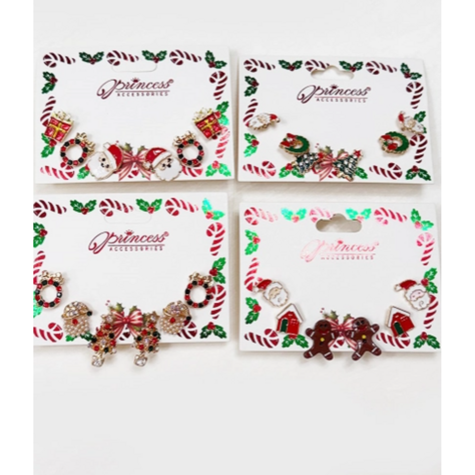 Love & Repeat L&R Cute Christmas Theme Sparkly Earrings