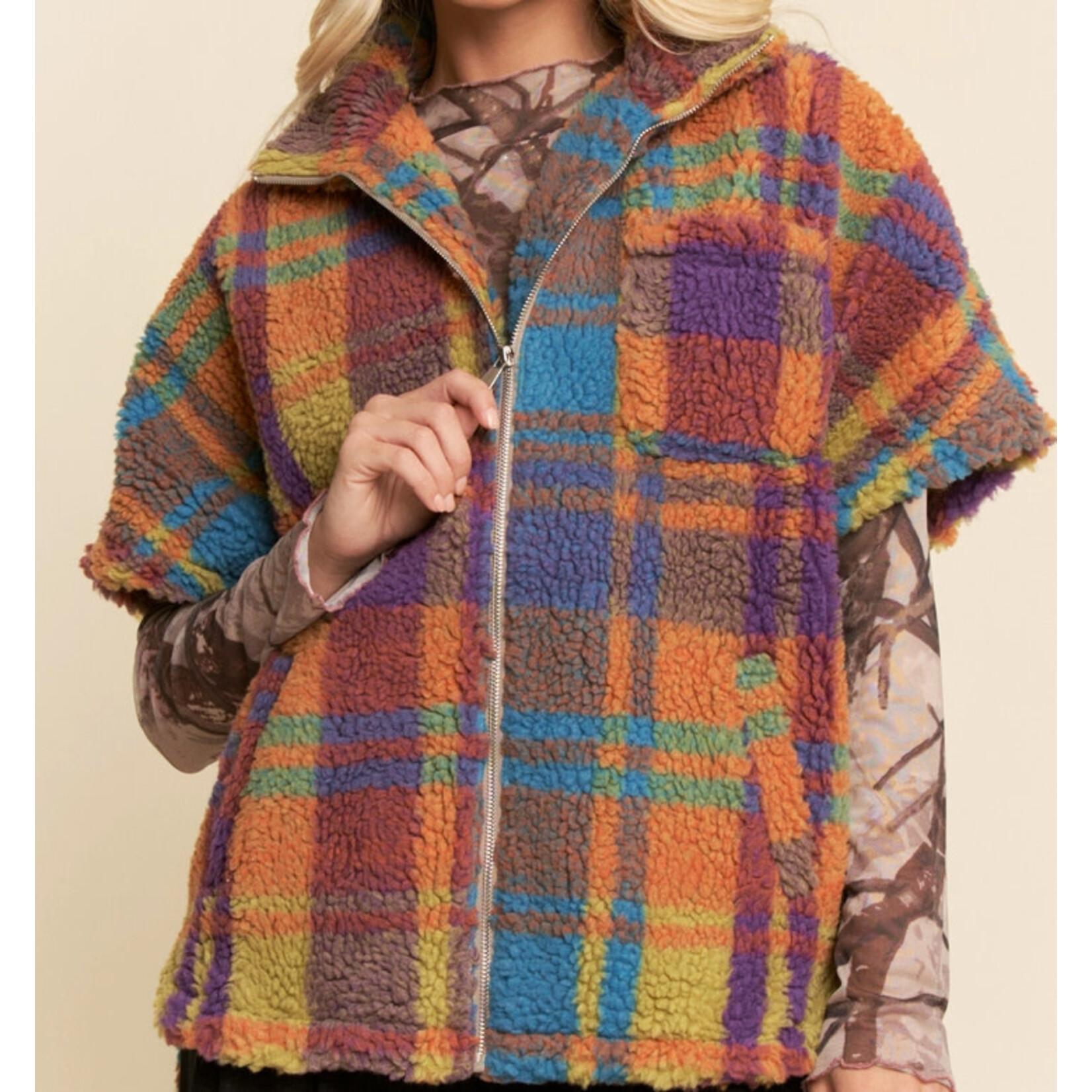 Davi & Dani D&D Fur Zip Up Vest