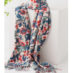 ACCITY Soft Faux Cashmere Floral Scarf-Floral